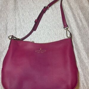 Kate Spade Magenta Leather Shoulder Bag